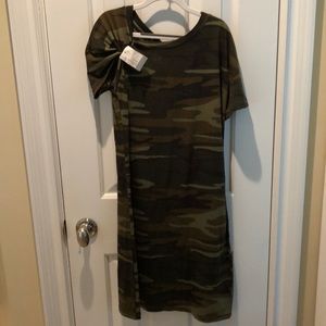 Camo t shirt dress